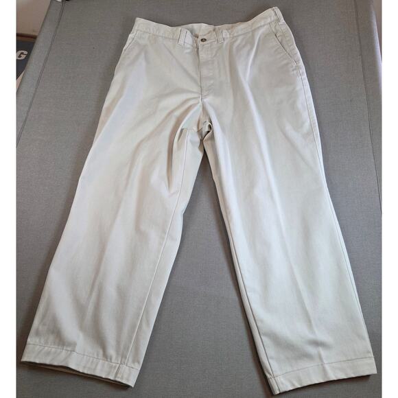 Hill & Archer Men’s Khaki 100% Cotton Pants 38x29 Casual Chino Style - Picture 15 of 15